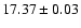 $17.37\pm0.03$