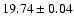 $19.74\pm0.04$