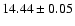 $14.44\pm0.05$