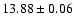 $13.88\pm0.06$