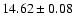$14.62\pm0.08$