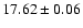 $17.62\pm0.06$
