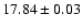 $17.84\pm0.03$
