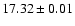 $17.32\pm0.01$