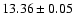 $13.36\pm0.05$