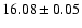 $16.08\pm0.05$