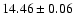 $14.46\pm0.06$