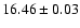 $16.46\pm0.03$
