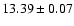 $13.39\pm0.07$