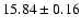$15.84\pm0.16$