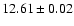 $12.61\pm0.02$