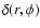 $\delta(r,\phi)$