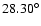 $ 28.30^\circ$