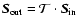 $\vec{S}_{\rm out} = \cal{T} \cdot \vec{S}_{\rm in}$