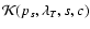 $ {\cal K}(p_s, \lambda_T, s, c)$