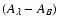 $(A_{\lambda }-A_B)$