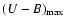 $(U-B)_{\rm max}$