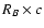 $R_B \times c$
