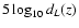 $5 \log_{10} d_L(z)$