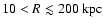 $10<R\lesssim200~{\rm kpc}$