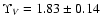 $\Upsilon_V=1.83\pm0.14$