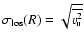 $\sigma_{\rm los}(R)=\sqrt{\overline{v_\shortparallel^2}}$