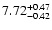 $\rm 7.72^{+0.47}_{-0.42}$
