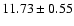 $11.73\pm0.55$