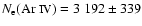 $N_{{\rm e}}(\mbox{Ar {\sc iv}})=
3~192\pm 339$