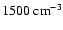 $1500 ~ {\rm cm^{-3}}$