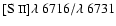 $[\mbox{S {\sc ii}}]\lambda~6716/\lambda~6731$