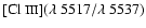 $[\mbox{Cl {\sc iii}}](\lambda~5517/\lambda~5537)$