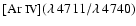 $[\mbox{Ar {\sc iv}}](\lambda~4711/\lambda~4740)$