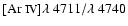 $[\mbox{\mbox{Ar {\sc iv}}}]\lambda~4711/\lambda~4740$