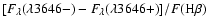 $[F_{\lambda}(\lambda 3646-) -
F_{\lambda}(\lambda 3646+)]/F(\rm H\beta)$