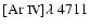 $[\mbox{Ar {\sc iv}}] \lambda~4711$