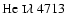 $\mbox{He {\sc i}} \lambda~4713$
