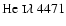 $\mbox{He {\sc i}} \lambda~4471$