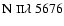 $\mbox{N {\sc ii}}
\lambda~5676$