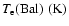 $T_{\rm e}(\rm Bal)~({\rm K})$