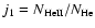 $j_1=N_{\rm HeII}/N_{\rm He}$