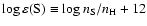 $\log \varepsilon {\rm (S)}\equiv\log n_{\rm S}/n_{\rm H} + 12$
