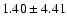 $1.40 \pm 4.41$