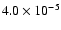 $4.0 \times 10^{-5}$