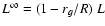 $L^\infty=(1-r_g/R) ~ L$