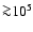 ${\ga}10^{5}$
