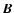 $\vec{B}$