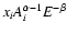 $x_{i}A_{i}^{\alpha-1}E^{-\beta}$