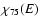 $\chi_{75}(E)$
