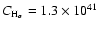 $ C_{\rm H_\alpha}= 1.3 \times 10^{41}$